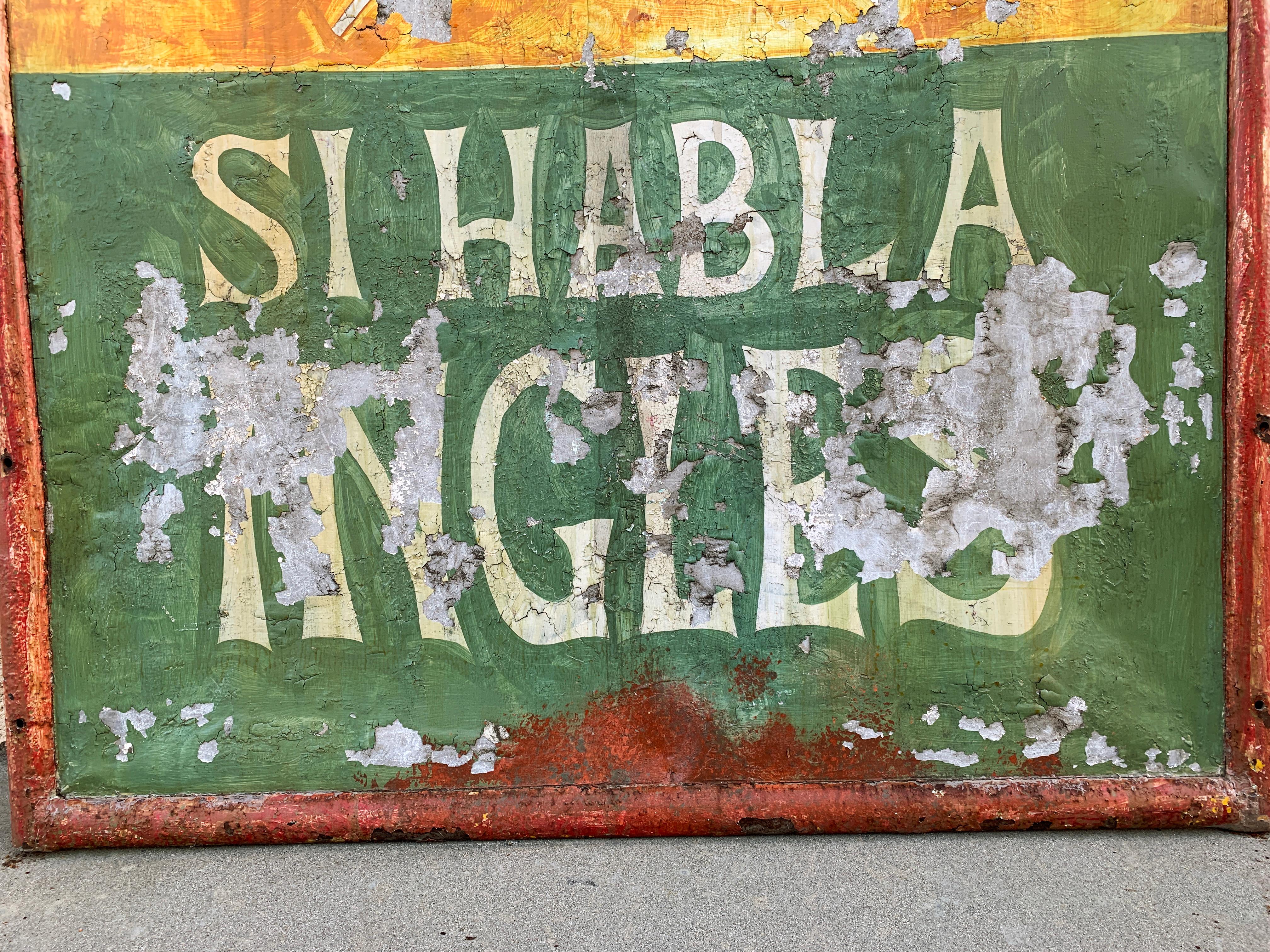 Si Habla Ingles, 1960s Double Sided Cantina Sign from New Mexico For Sale 1