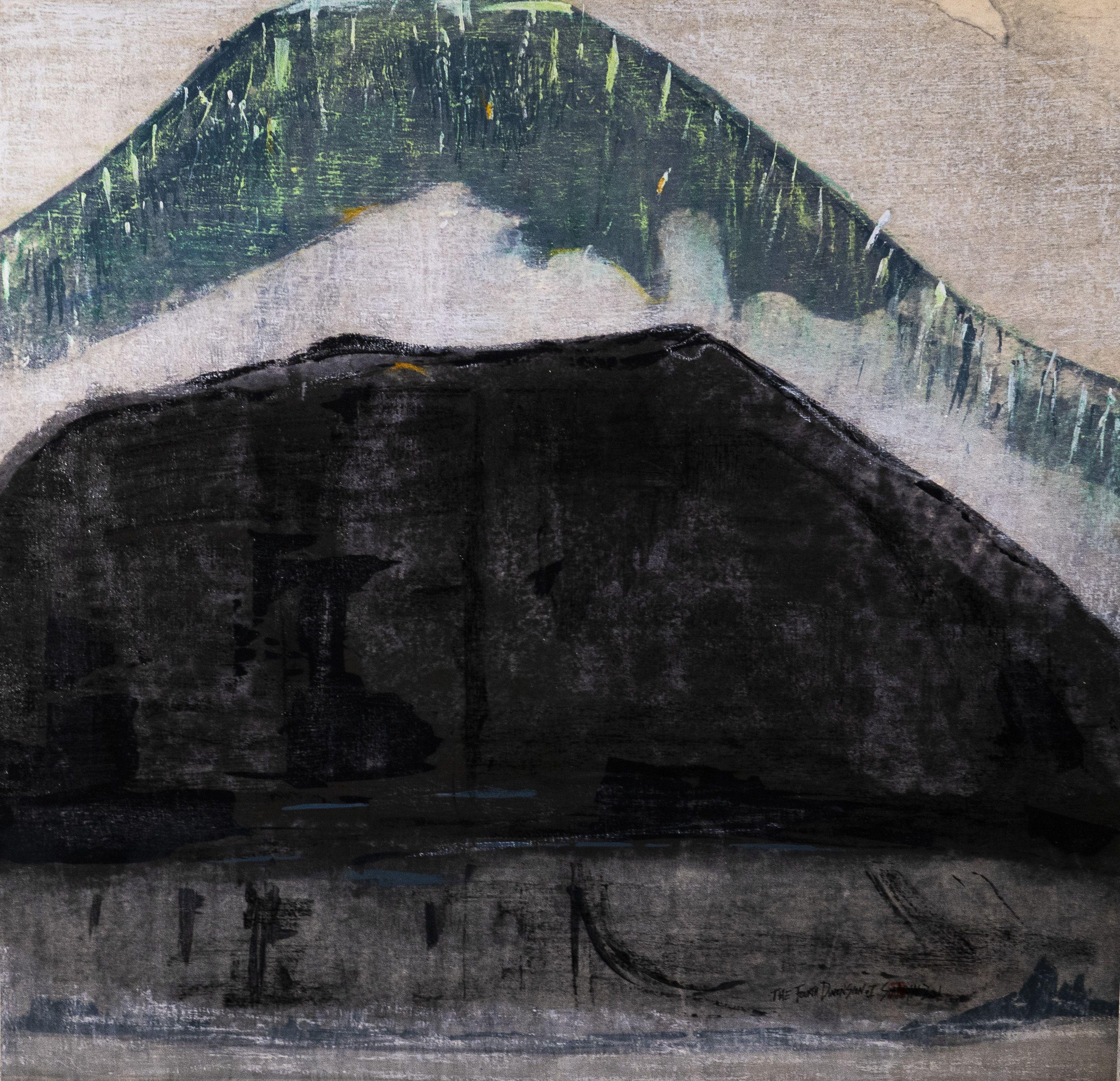 Fourth Dimension .I Arte astratta unica nel suo genere, Tecnica mista su tela - Mixed Media Art di Sia Aryai