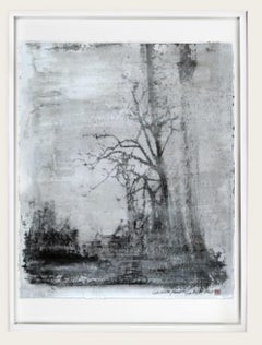 Griffith Park 111 one of a kind framed botanical, Mixed Media on Paper