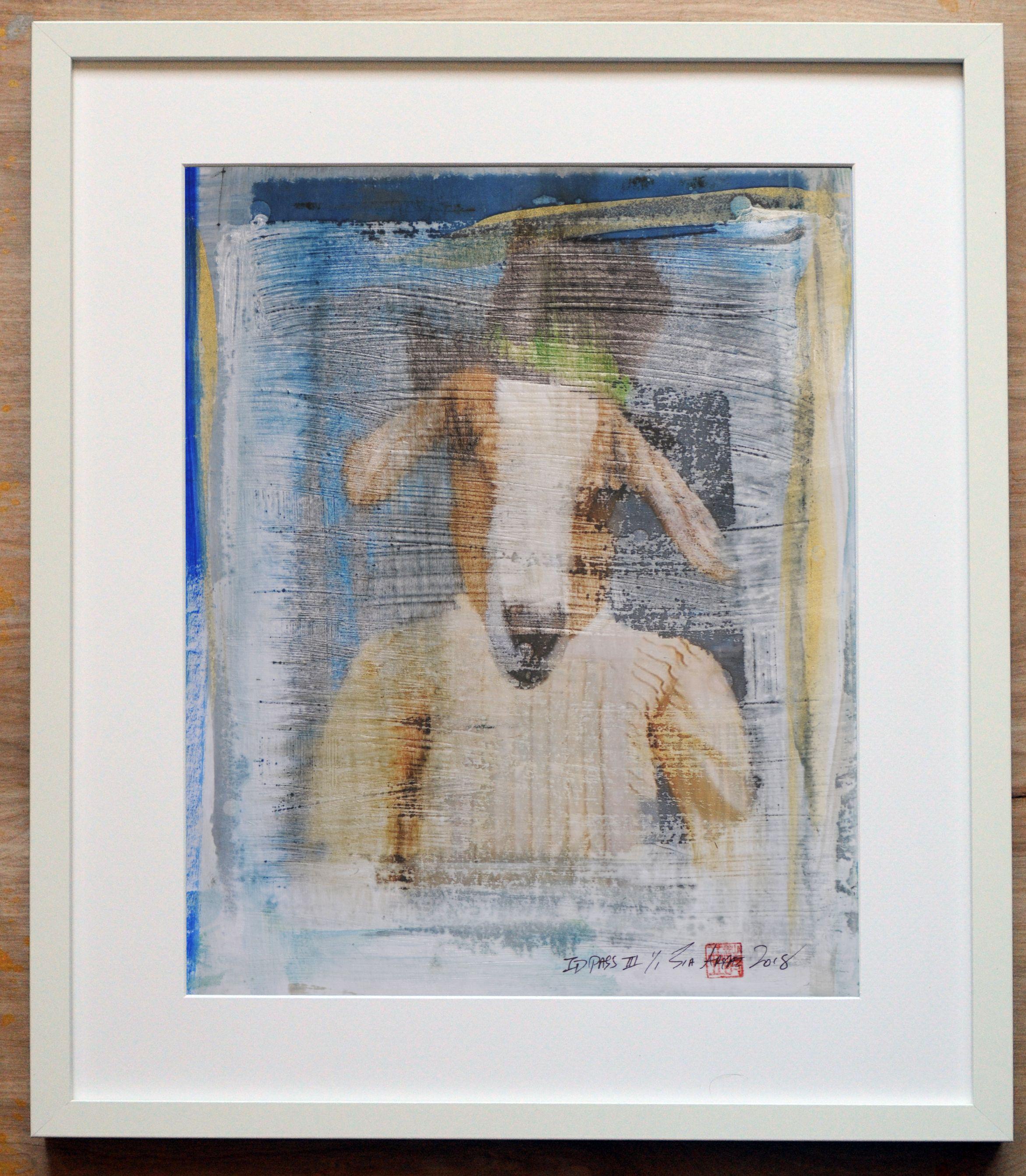 ID Pass . III edition # 1 of 1, Mixed Media on Paper - Surrealist Mixed Media Art by Sia Aryai