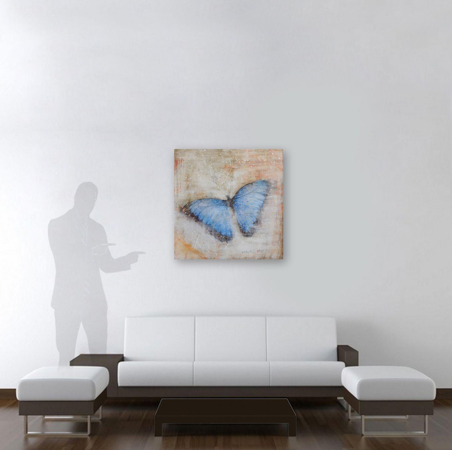 Papillon.III, tecnica mista su tela - Mixed Media Art Contemporaneo di Sia Aryai