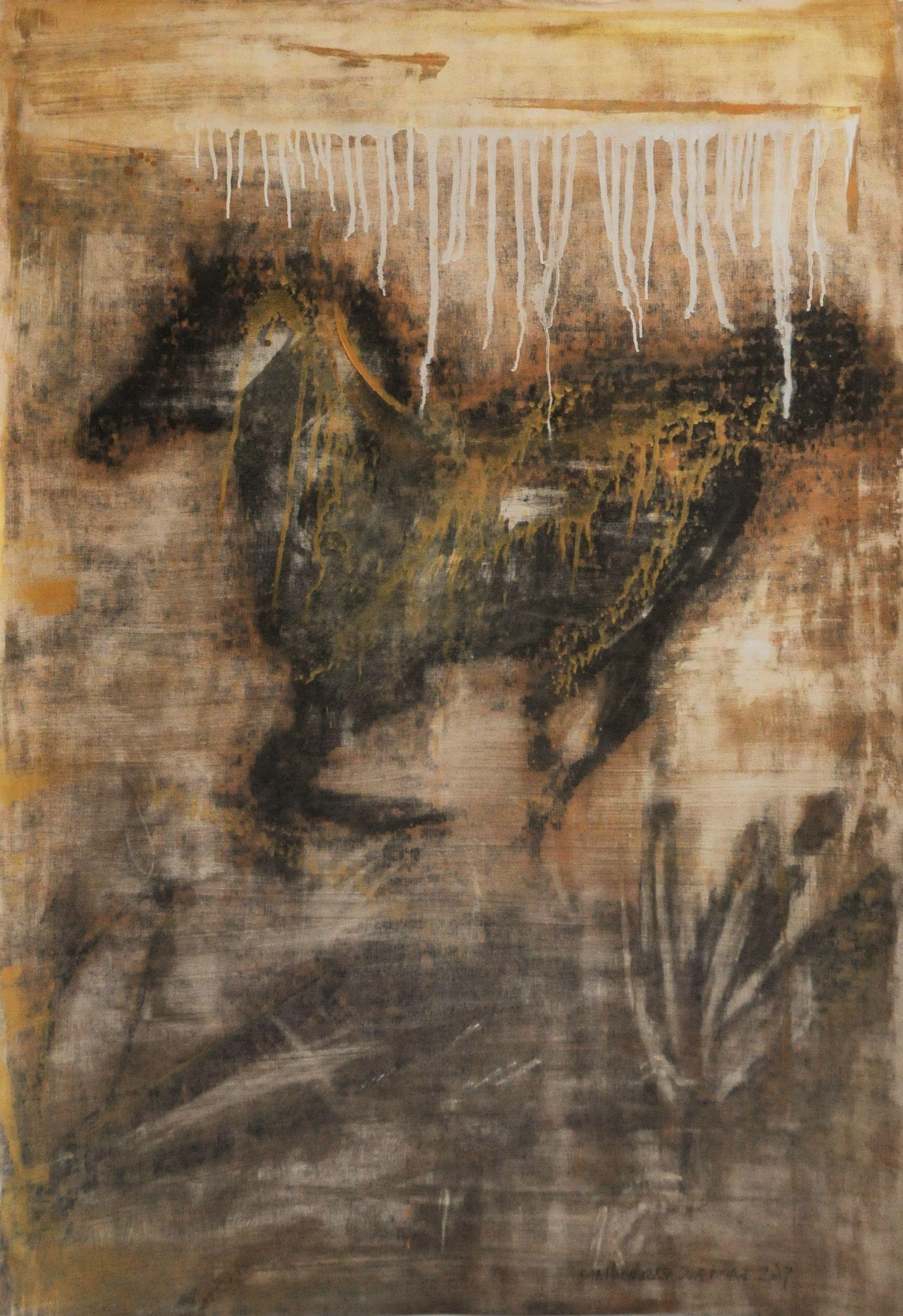 Stallone 43 Fotografia manipolata edizione 1/1, tecnica mista su tela - Mixed Media Art di Sia Aryai