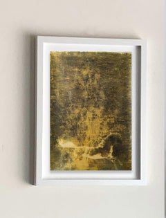 Hengst. X Einzigartiges gerahmtes abstraktes Pferd, Mischtechnik auf Papier