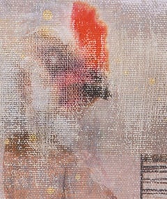 Swing XXVI Abstract one of a kind  framed figuire, Mixed Media on Canvas