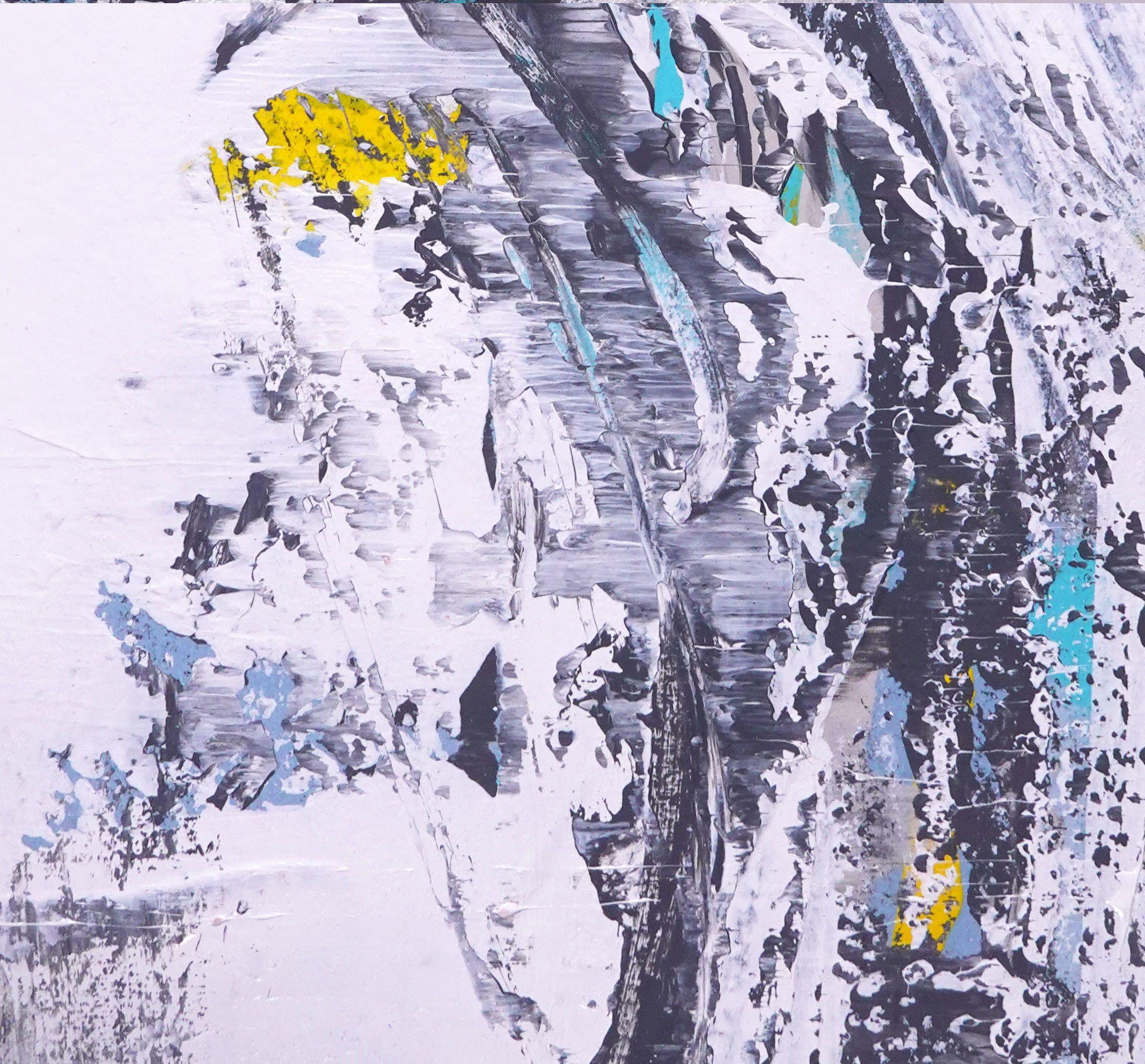 Todo en flor. XXV arte abstracto vibrante enmarcado, Pintura, Acrílico sobre papel - Painting Moderno de Sia Aryai