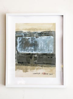 Andante XII abstract minimal framed painting, Painting, Acrylic on Paper