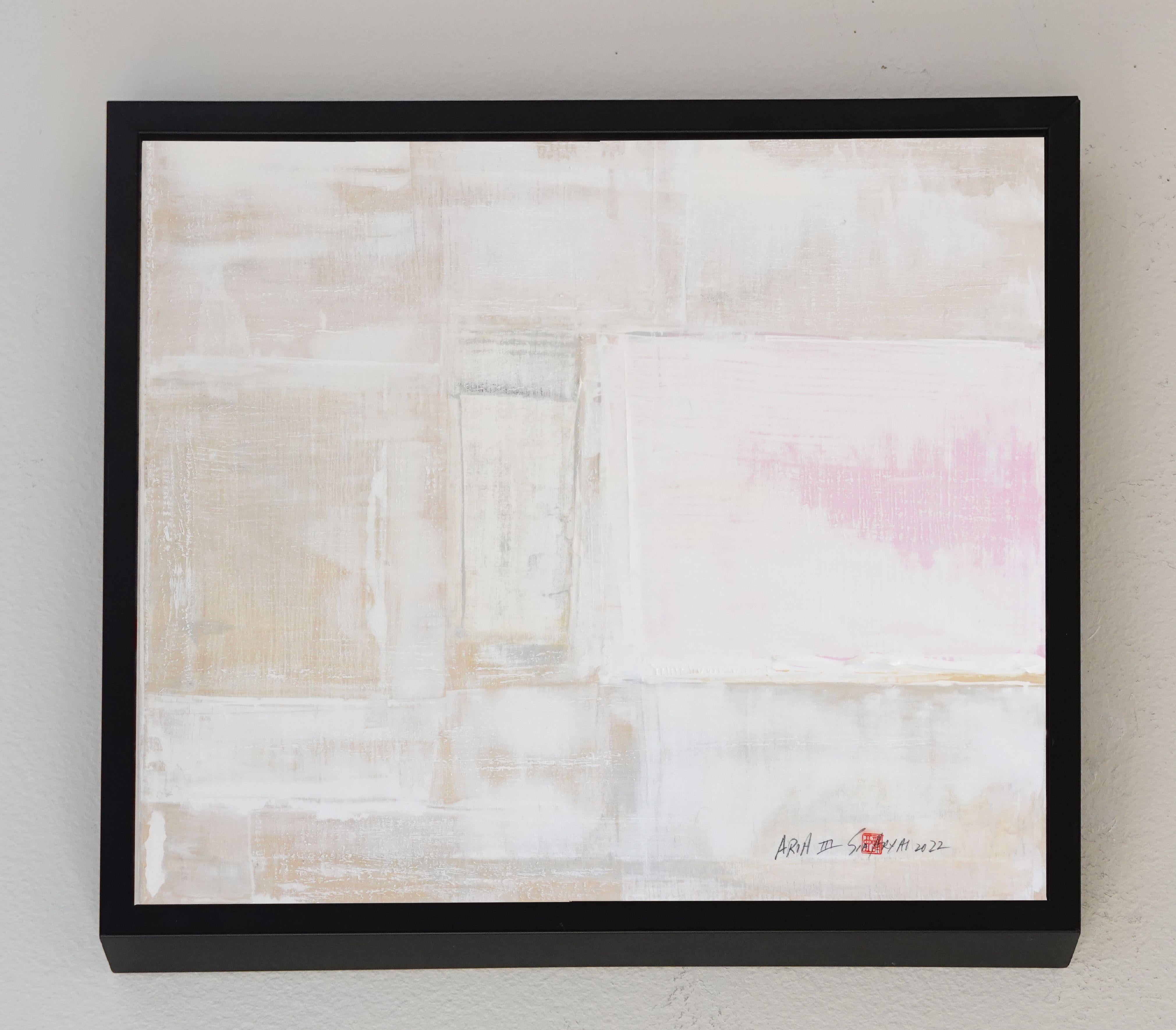 Aria. III Quadro astratto con cornice, Pittura, Acrilico su tela in vendita 1