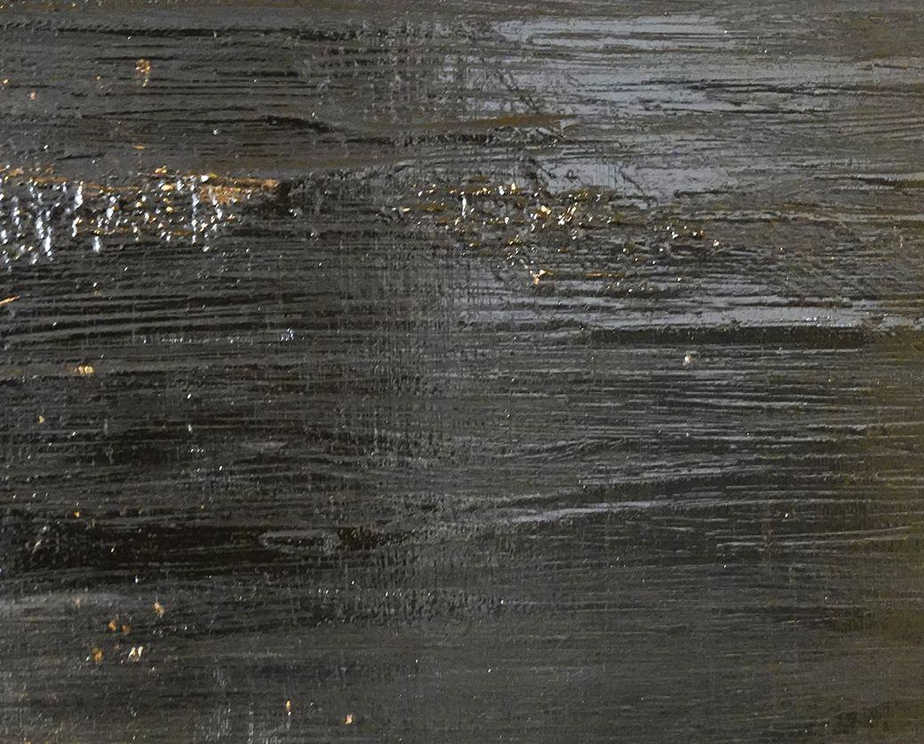 Deep Pool Sechs schwarze gerahmte Gemälde, Acryl auf Leinwand (Minimalistisch), Painting, von Sia Aryai