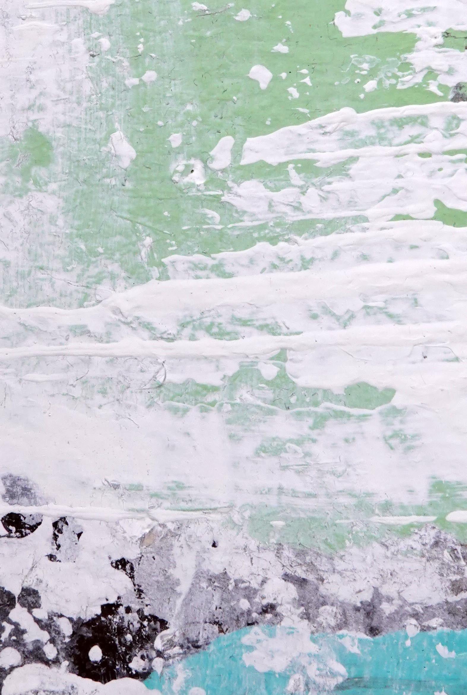 Harmonic .III gerahmtes abstraktes Gemälde, Acryl auf Papier im Angebot 1