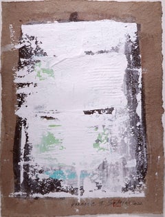 Harmonic .III framed abstract painting, Painting, Acrylic on Paper