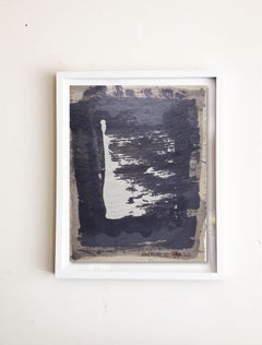 Harmonische .VII Graue gerahmte Gemälde in Grautönen, Gemälde, Acryl auf Papier