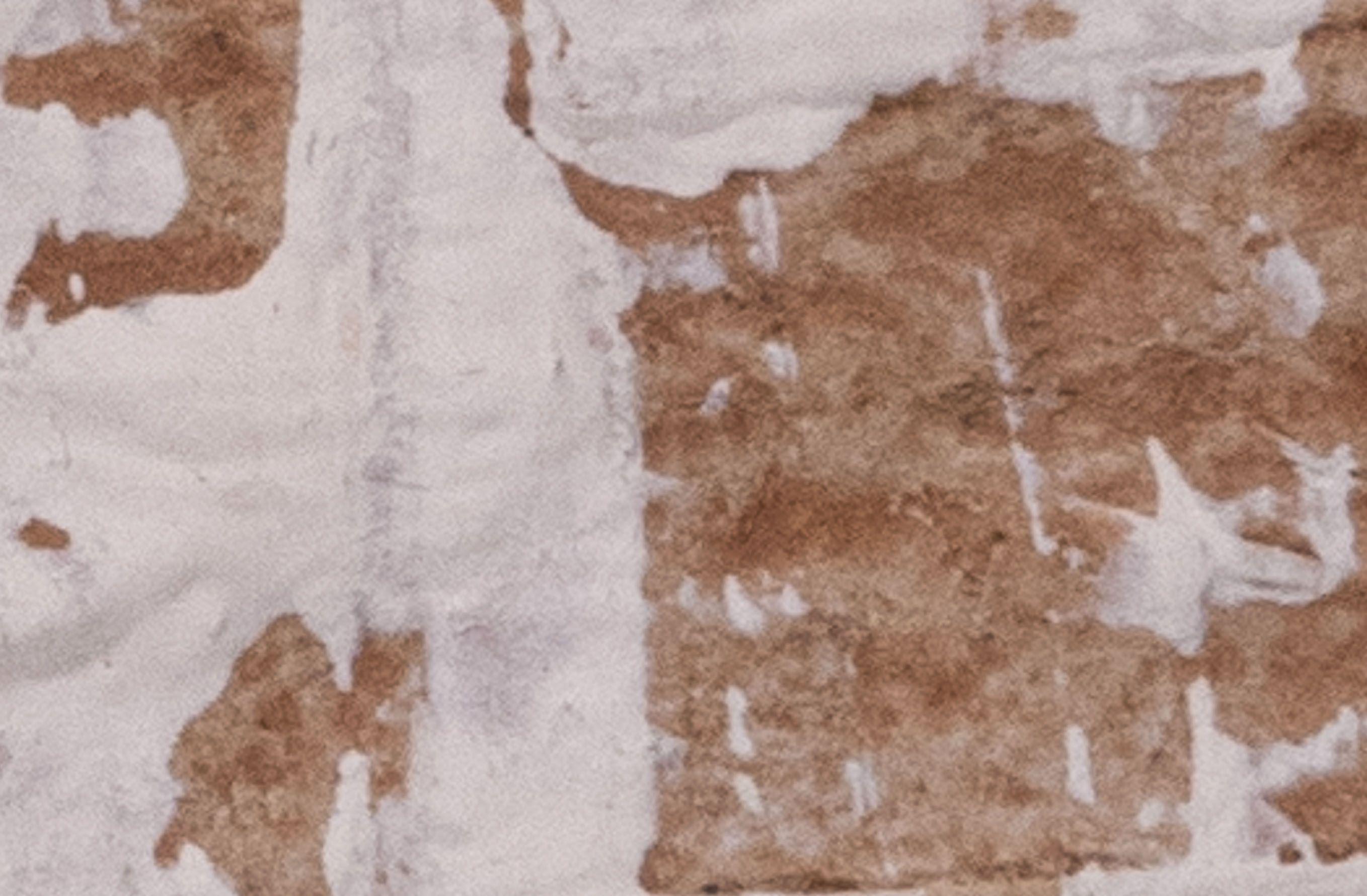 Harmonisch. XII  Abstraktes gerahmtes Gemälde in Kamelbraun, Gemälde, Acryl auf Papier im Angebot 1