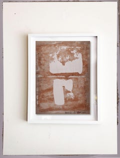 Harmonic. XIV Shades of tan on asian paper, Painting, Acrylic on Paper