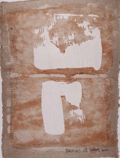 Armonico. XIV Sfumature di tan su carta asiatica, Pittura, Acrilico su carta