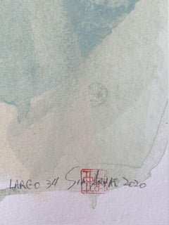 Largo 34 cuadro abstracto único, Pintura, Acrílico sobre papel