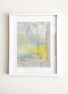 Motif 240 - Peinture abstraite encadrée unique, acrylique sur papier