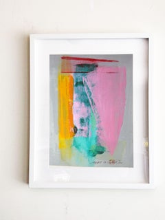 Mozaic. 33 trendy valentine framed painting, Painting, Acrylic on Paper