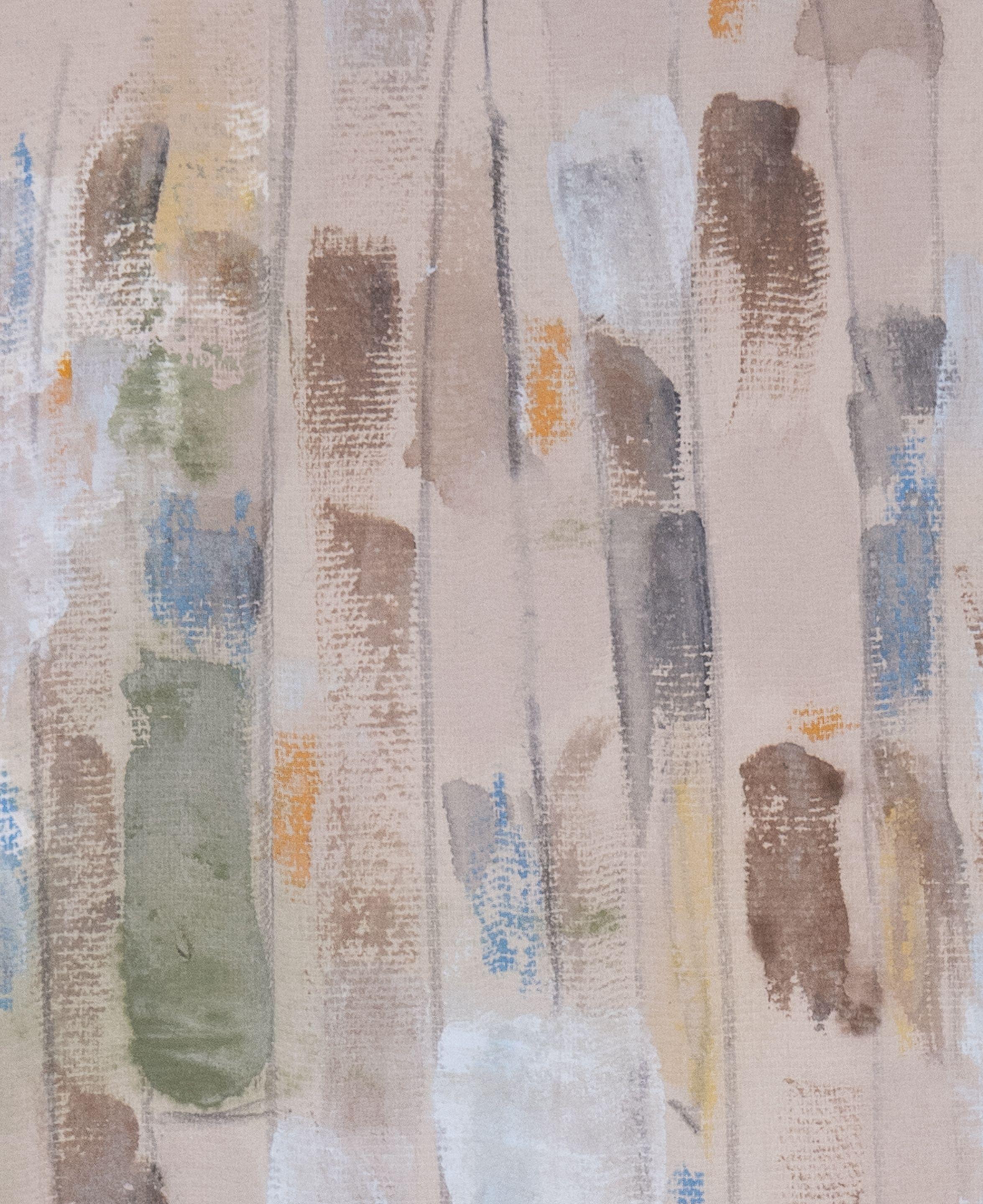 Pantomime. XXVI  White framed abstract multi color, Painting, Acrylic on Paper For Sale 3