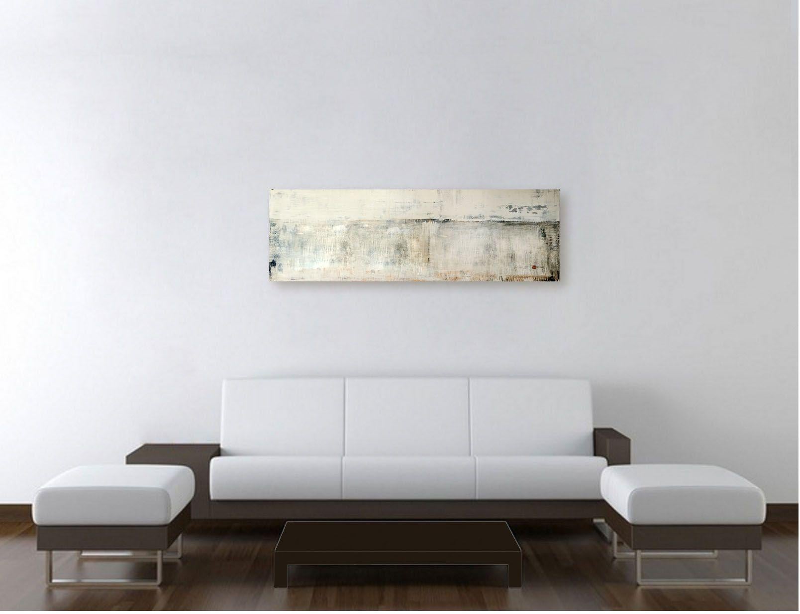 Skyline XIII  Abstract over size minimal painting, Painting, Acrylic on Canvas For Sale 2