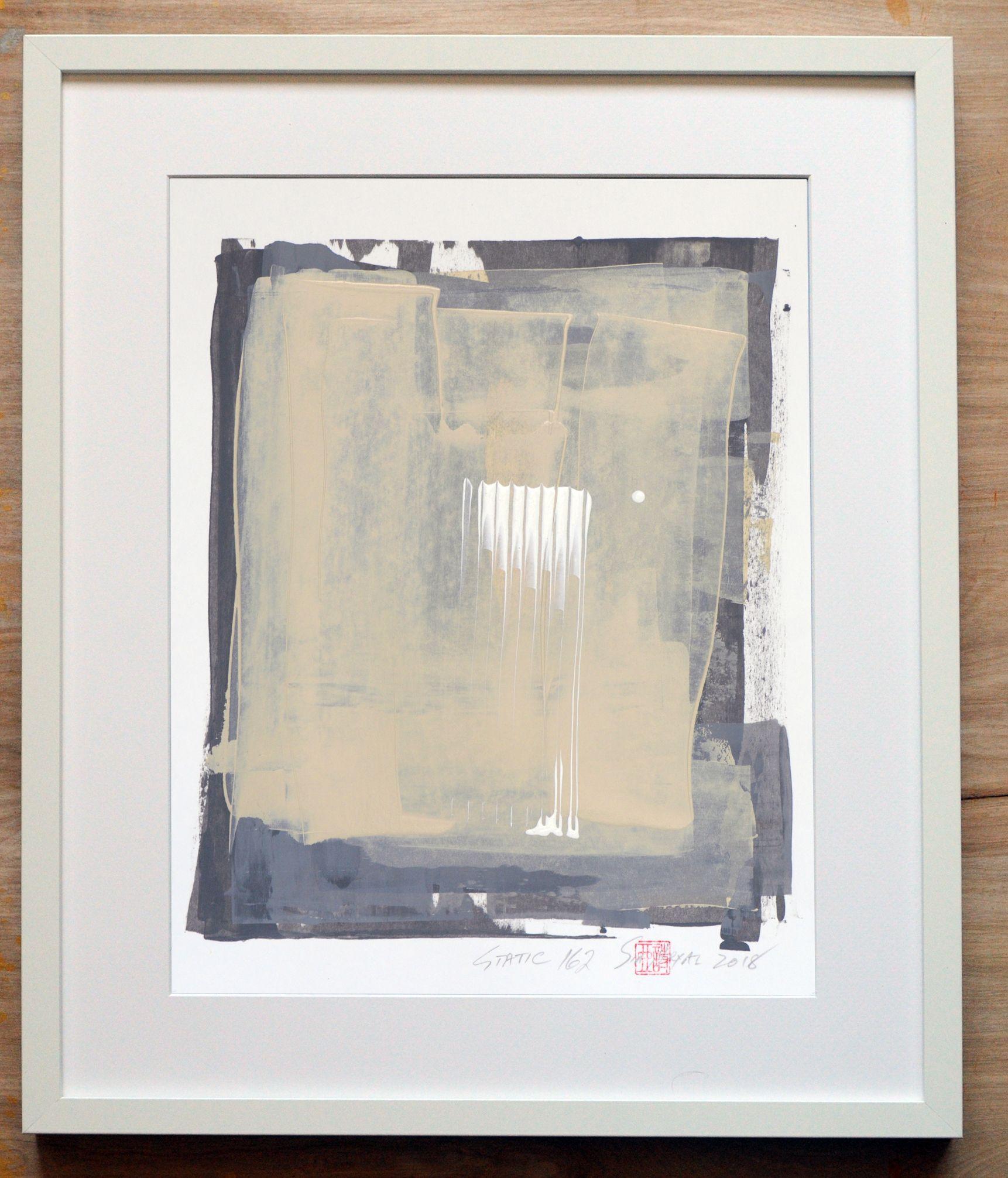 Static 162, Painting, Acrylic on Paper For Sale 1