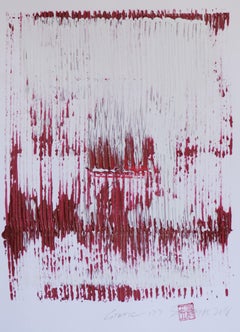 Static 177, Painting, Acrylic on Watercolor Paper