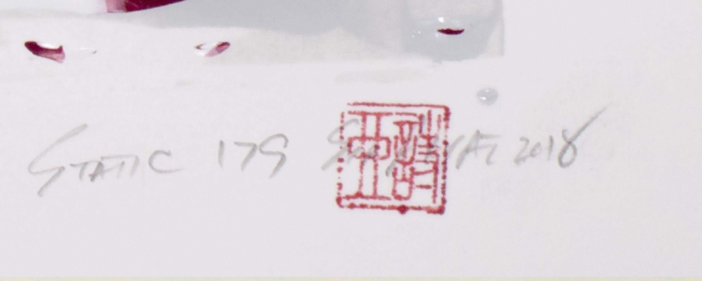 Statik 179, Gemälde, Acryl auf Aquarellpapier (Abstrakt), Painting, von Sia Aryai