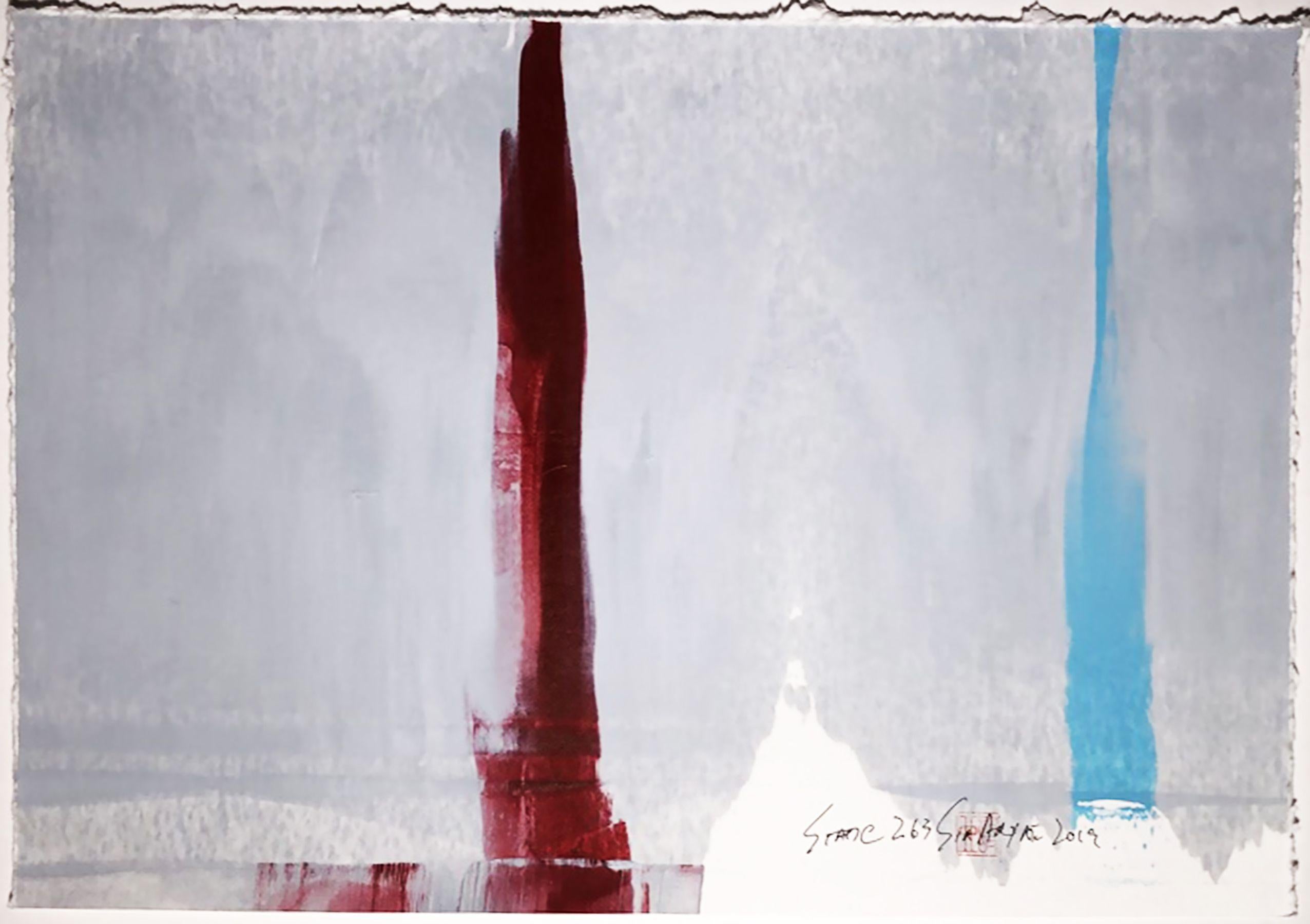 Abstract Painting di Sia Aryai - Statica 263, Pittura, Acrilico su carta