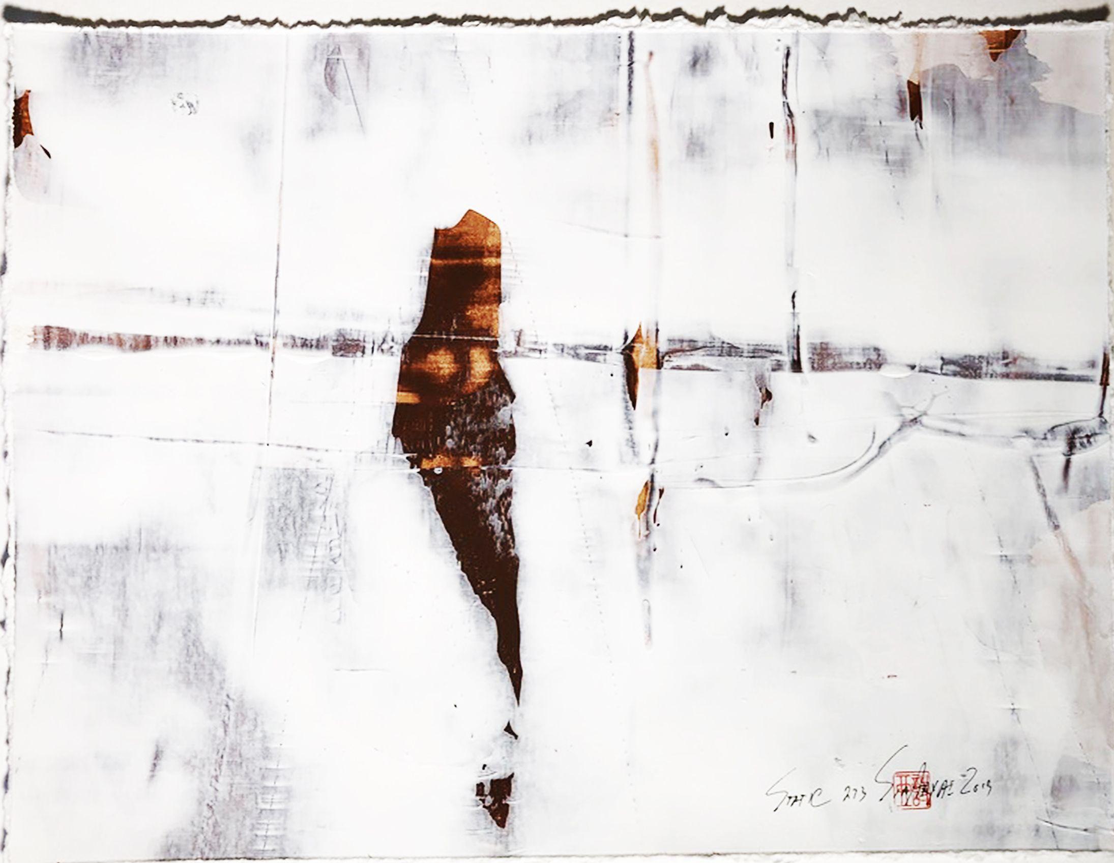 Abstract Painting de Sia Aryai - Estática 273, Pintura, Acrílico sobre papel