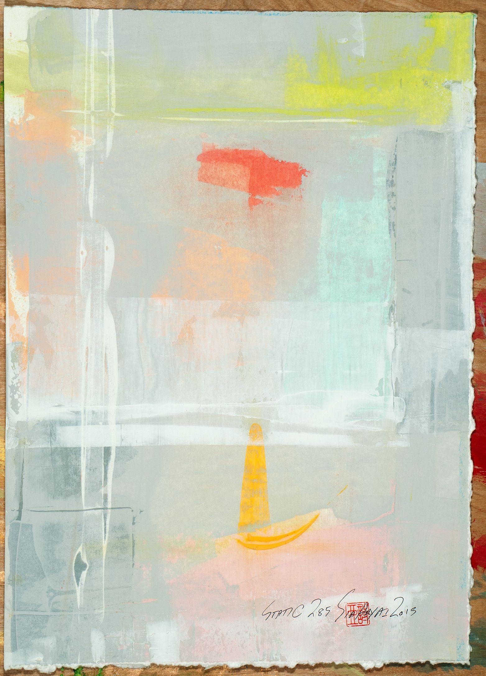 Abstract Painting de Sia Aryai - Estática 285, Pintura, Acrílico sobre papel