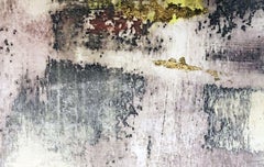 Static 309 Cuadro único enmarcado en pan de oro, Pintura, Acrílico sobre papel