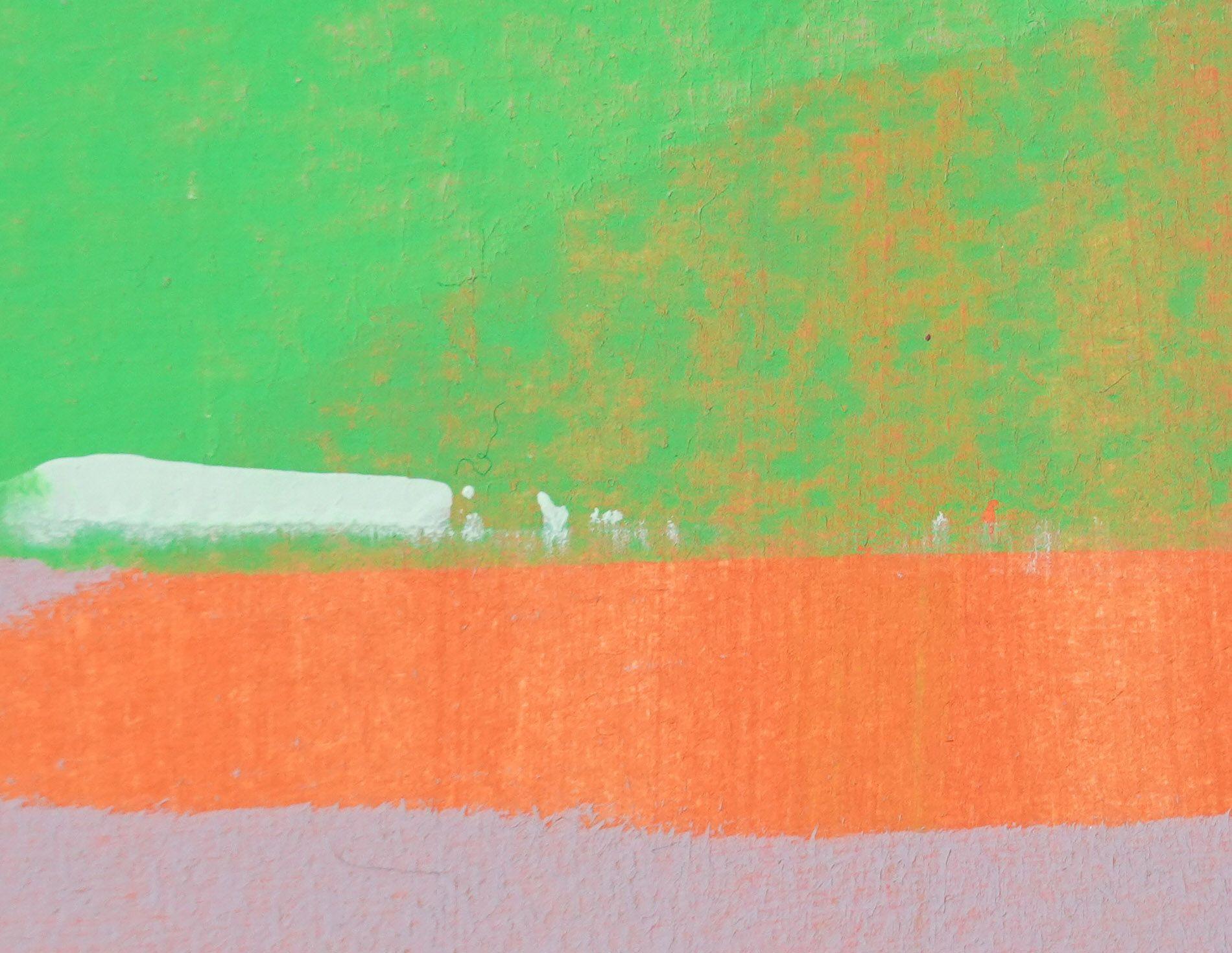 Static 408 abstract framed minimal painting, Painting, Acrylic on Paper For Sale 1
