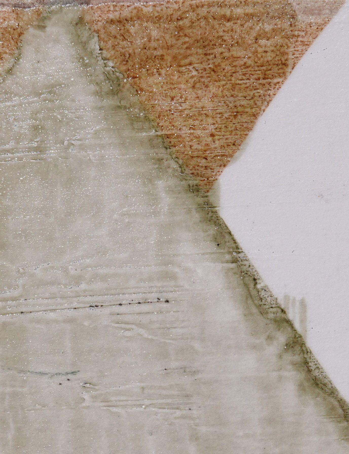 Statisch 413  Einzigartiges gerahmtes abstraktes Gemälde, Malerei, Acryl auf Papier (Minimalistisch), Painting, von Sia Aryai