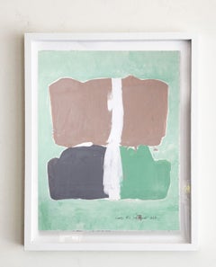Static 422 Framed abstract minimal  painting, Painting, Acrylic on Paper