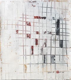 VAGUE. XI Abstract gold leaf painting, Painting, Acrylic on Canvas