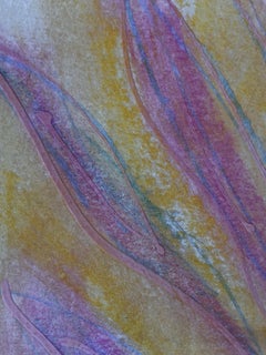 whisper.III abstract botanical minimal painting, Painting, Acrylic on Paper