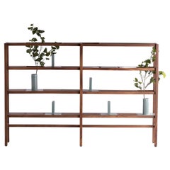 Siam Bookshelf with Celadon 'Plant Not Include', Monkey Pod Wood