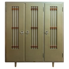 S.I.A.M., Industrial Locker Room, Lacquered Sheet, circa 1970, Italy
