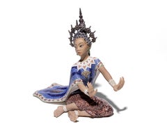 Copenhagen Dahl Jensen Porcelain Figurine "SIAMESE DANCER" #1125
