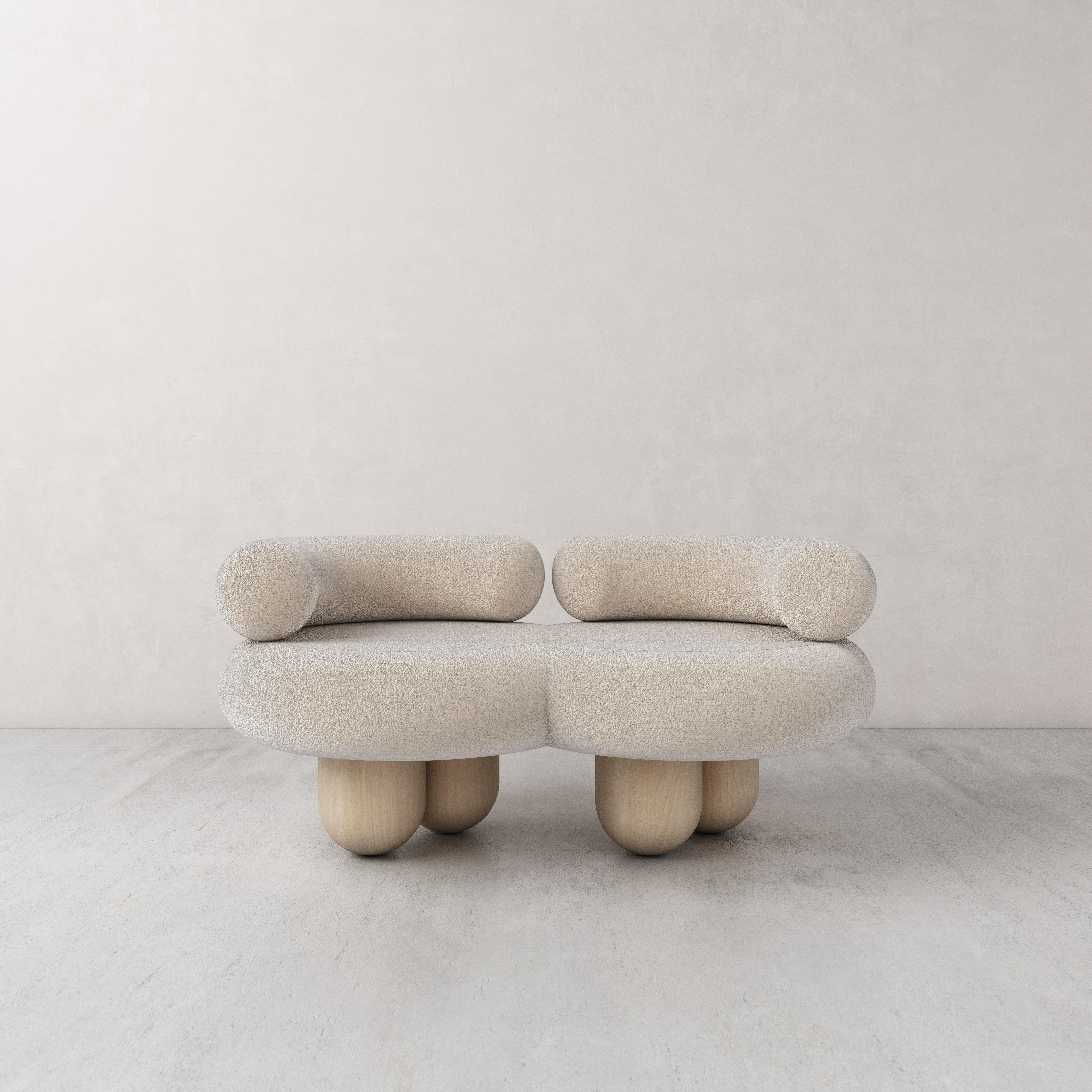 Italian Siamese Sofa by Pietro Franceschini