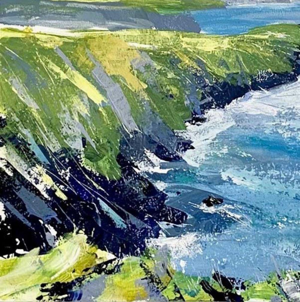 Much of Sian's inspiration comes directly from the places where she loves to spend time; outdoors enjoying the coastline and mountains of Wales and South East England. The paintings are a response to the landscape, an attempt to capture something of