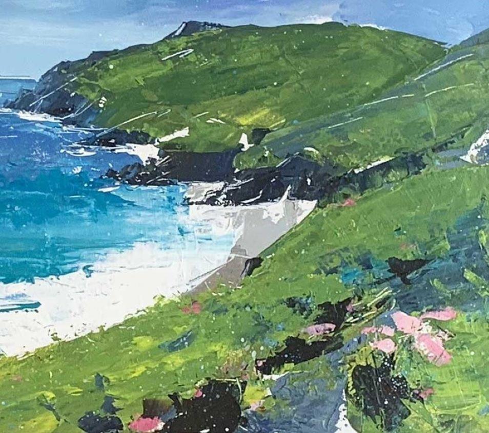 Much of Sian's inspiration comes directly from the places where she loves to spend time; outdoors enjoying the coastline and mountains of Wales and South East England. The paintings are a response to the landscape, an attempt to capture something of