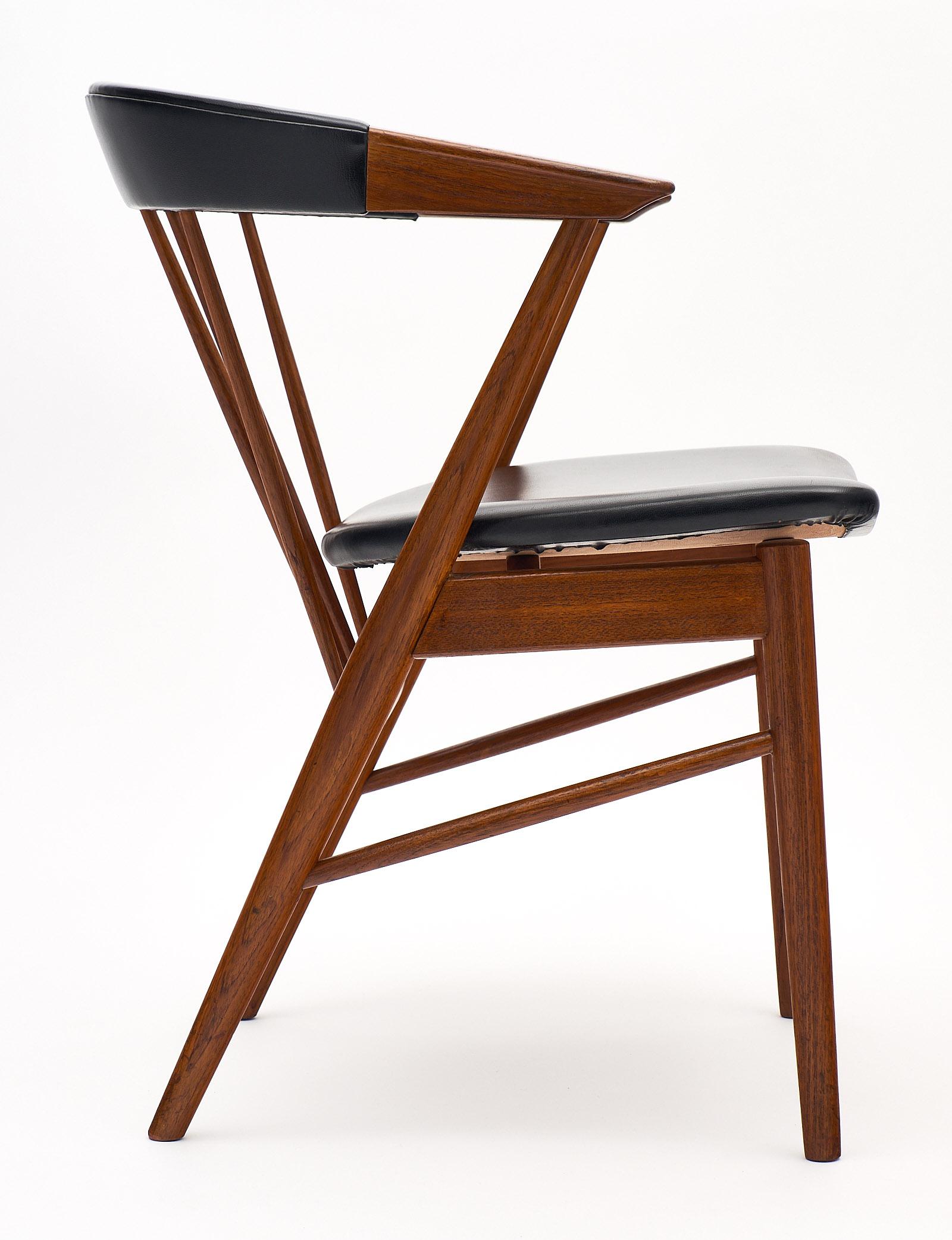 Mid-Century Modern Sibast No. 8 Set of Five Danish Chairs