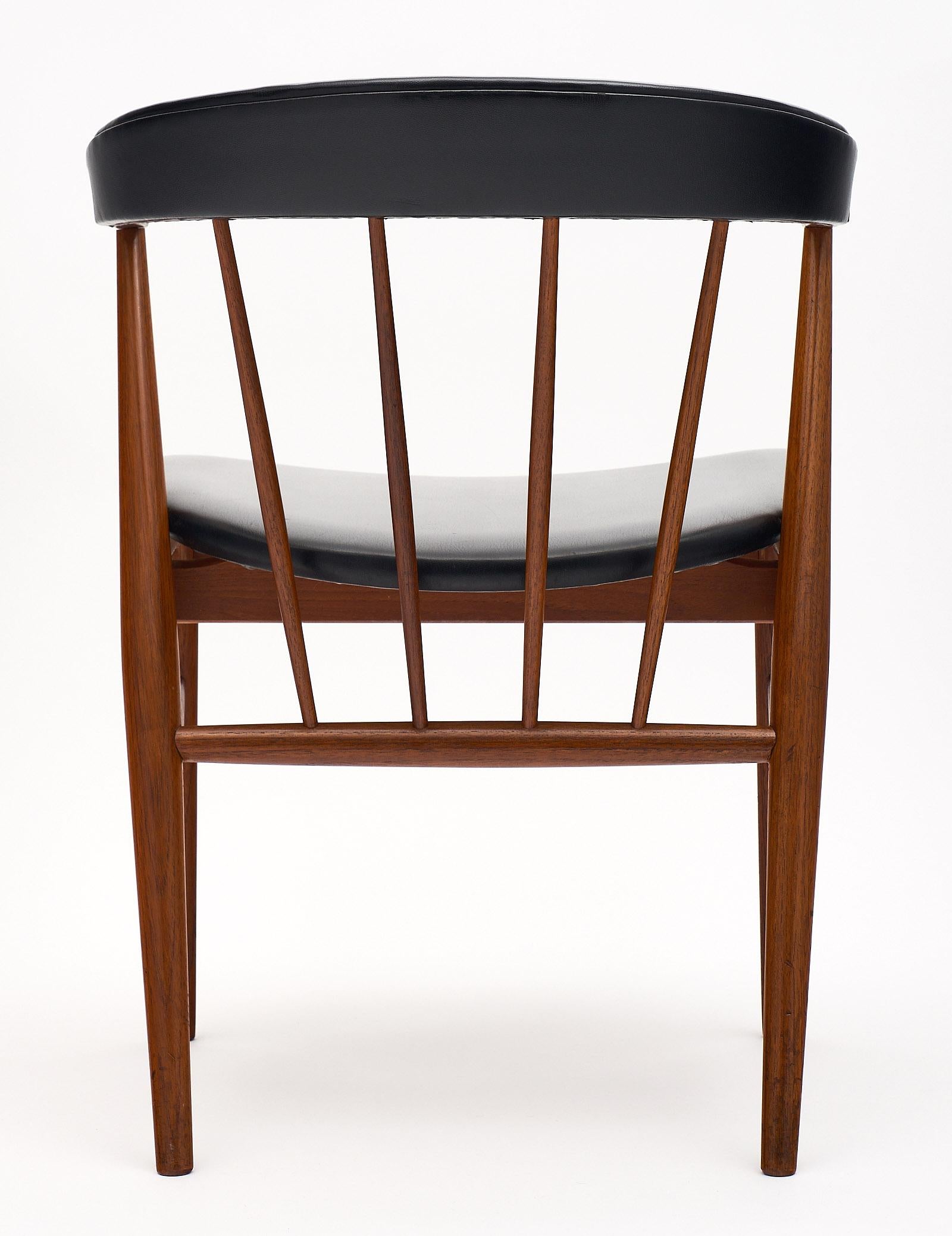 Mid-20th Century Sibast No. 8 Set of Five Danish Chairs For Sale