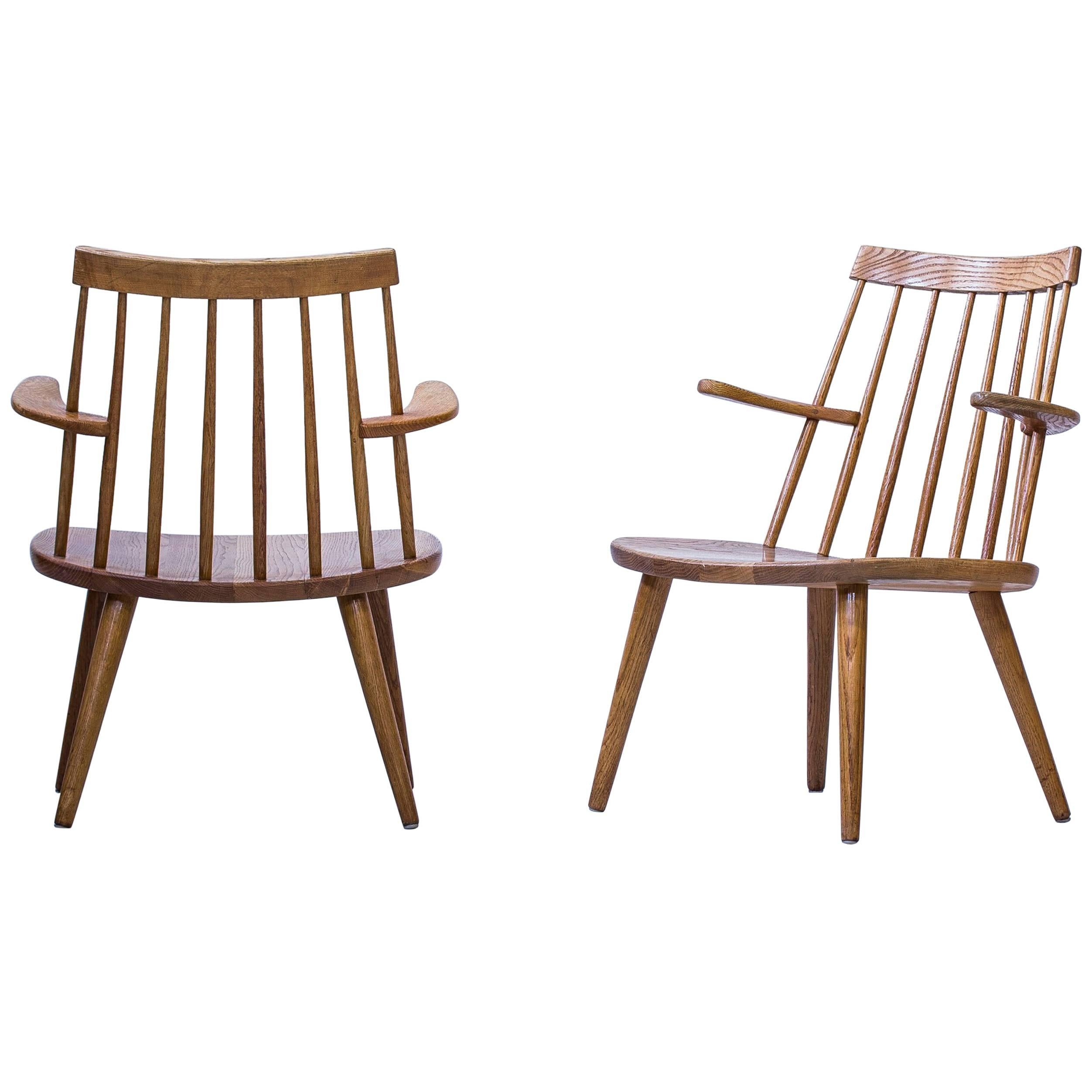 "Sibbo" Loungette Chairs by Yngve Ekström, Sweden, 1950s