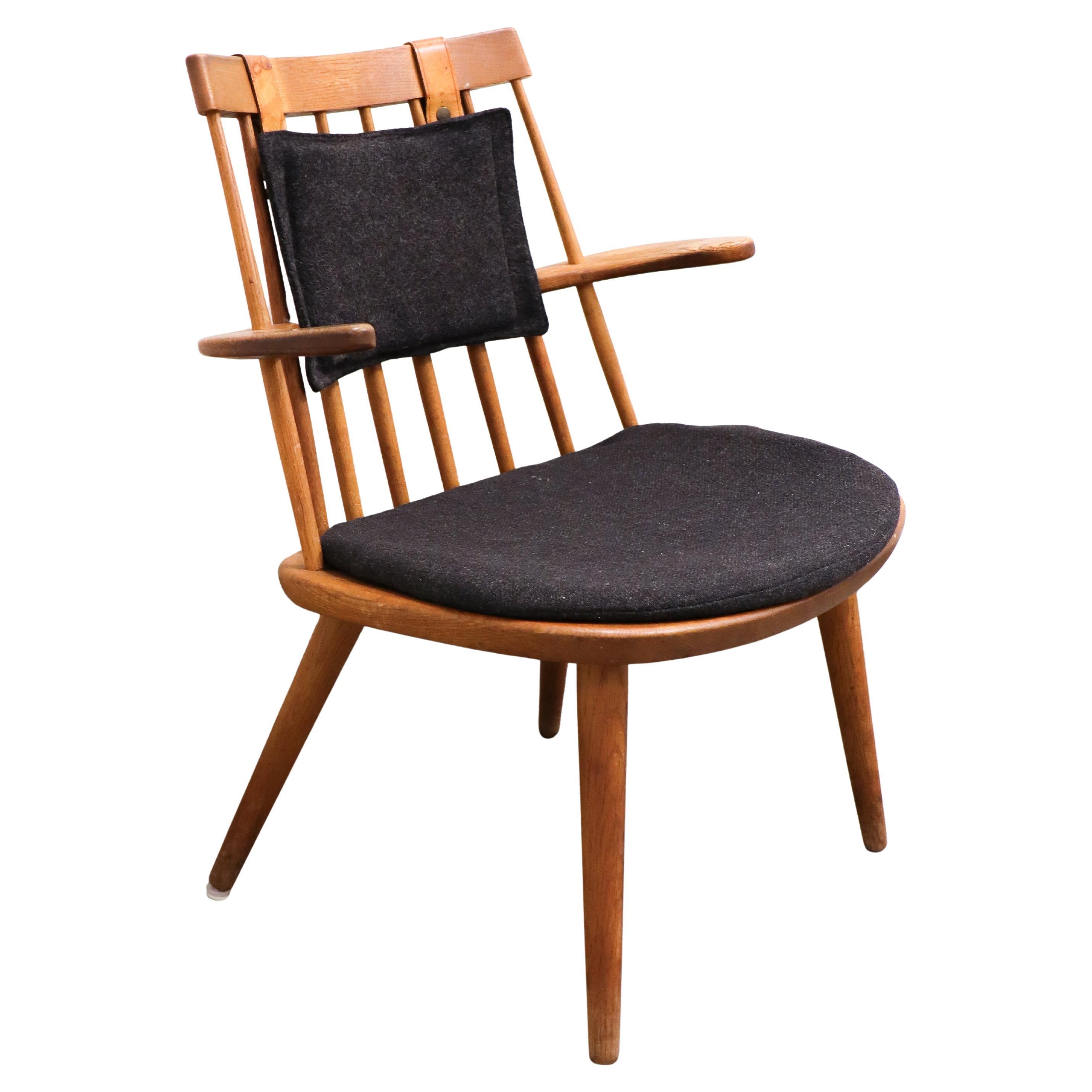 "Sibbo" - Yngve Ekström - Oak Armchair - Midcentury Swedish Design For Sale