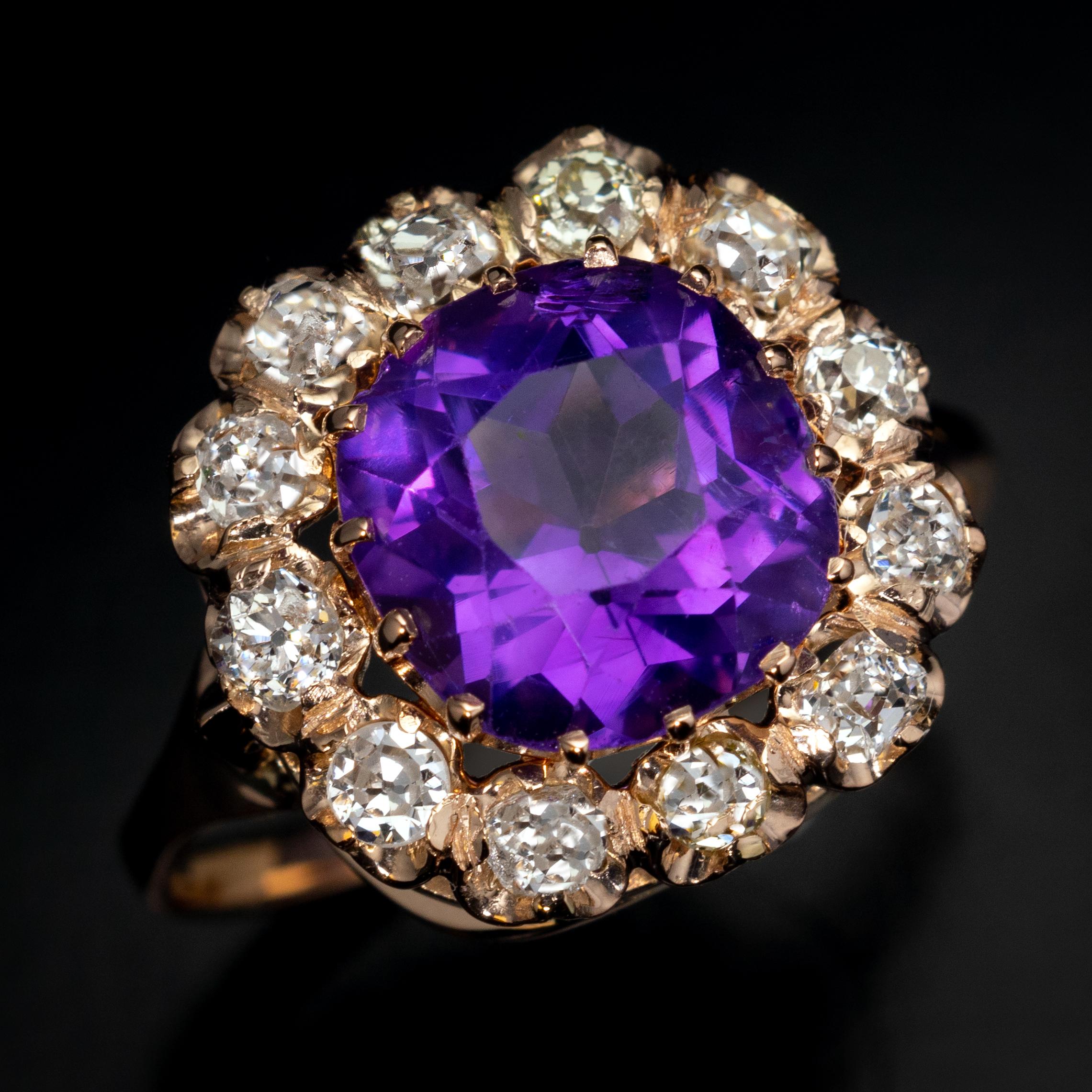 siberian amethyst ring