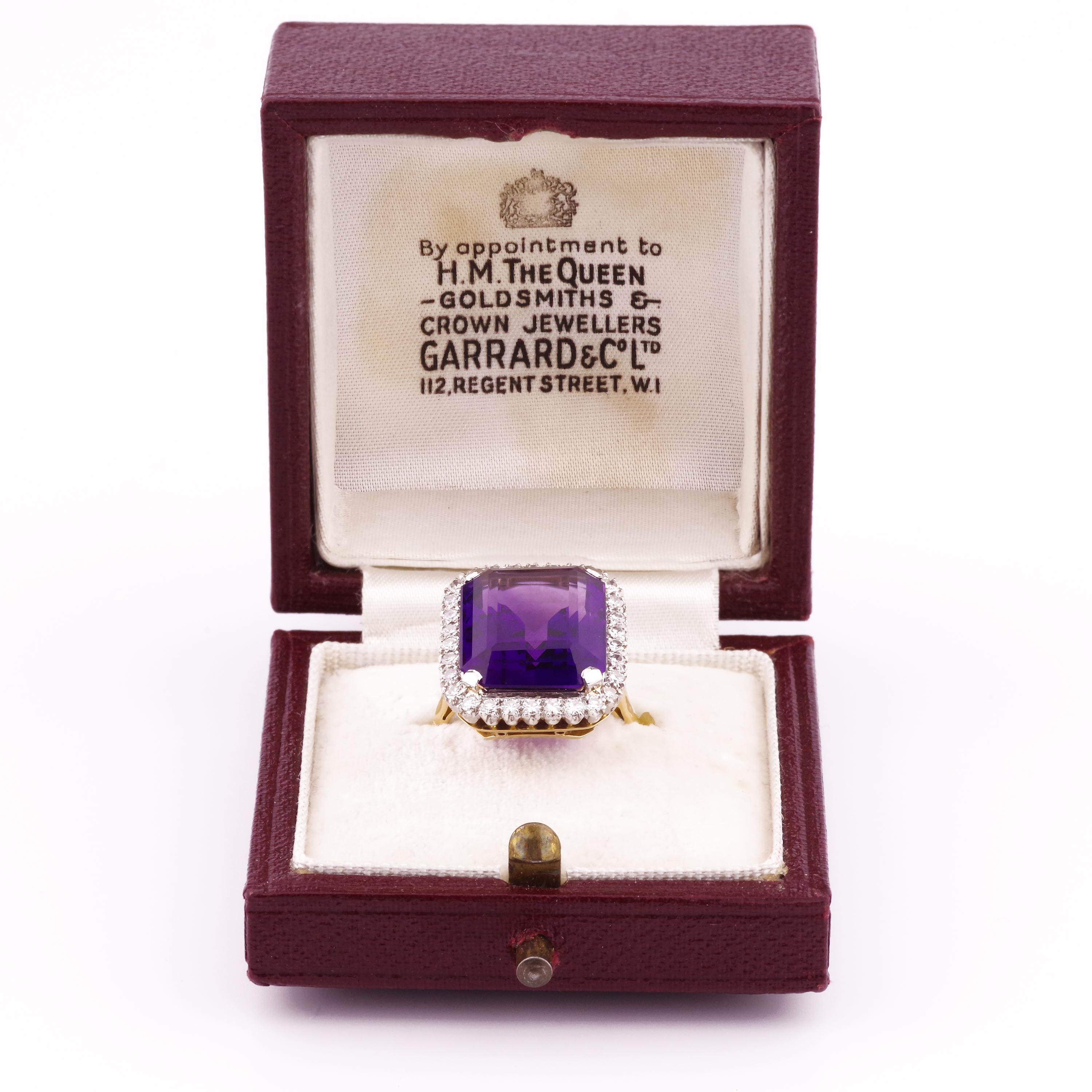 Amethyst Ring by British Royal Jeweler in Original Box with Receipt 6