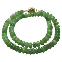 Siberian Chatoyant Jade Necklace