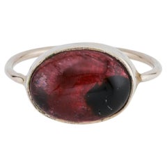 Siberian tourmaline silver ring