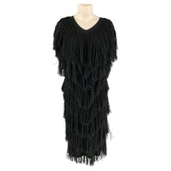 SIBLING LONDON Black Rayon Knitted Size M Dress